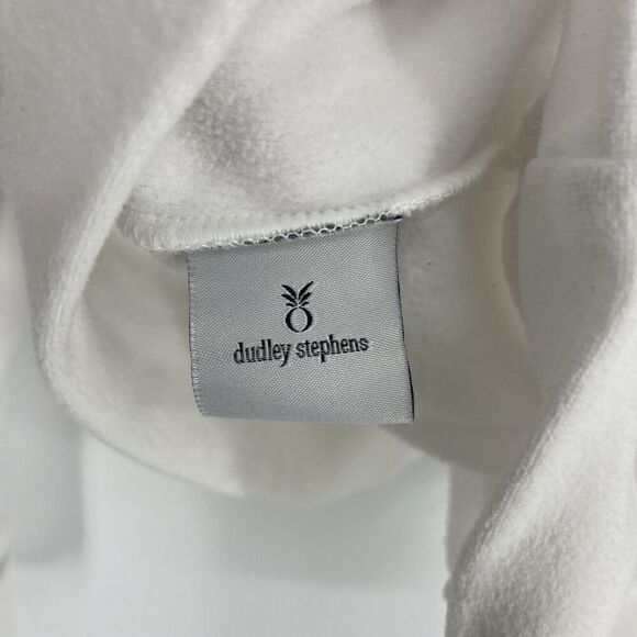 Dudley Stephens Sweatshirt Size XS White Hendrie Hoodie Terry Fleece Pullover - Picture 7 of 8